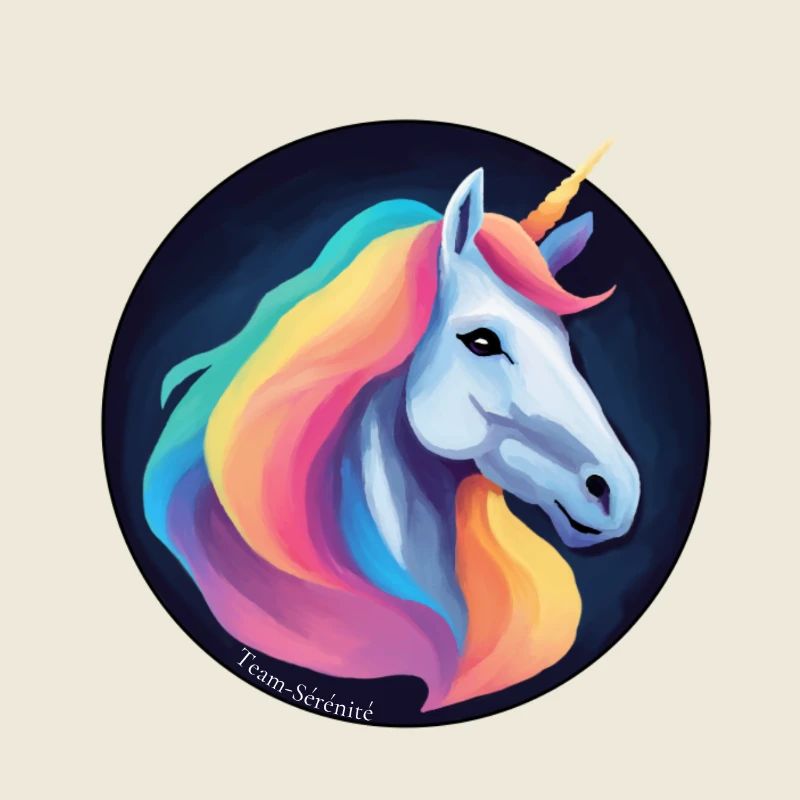 Licorne arc en ciel 