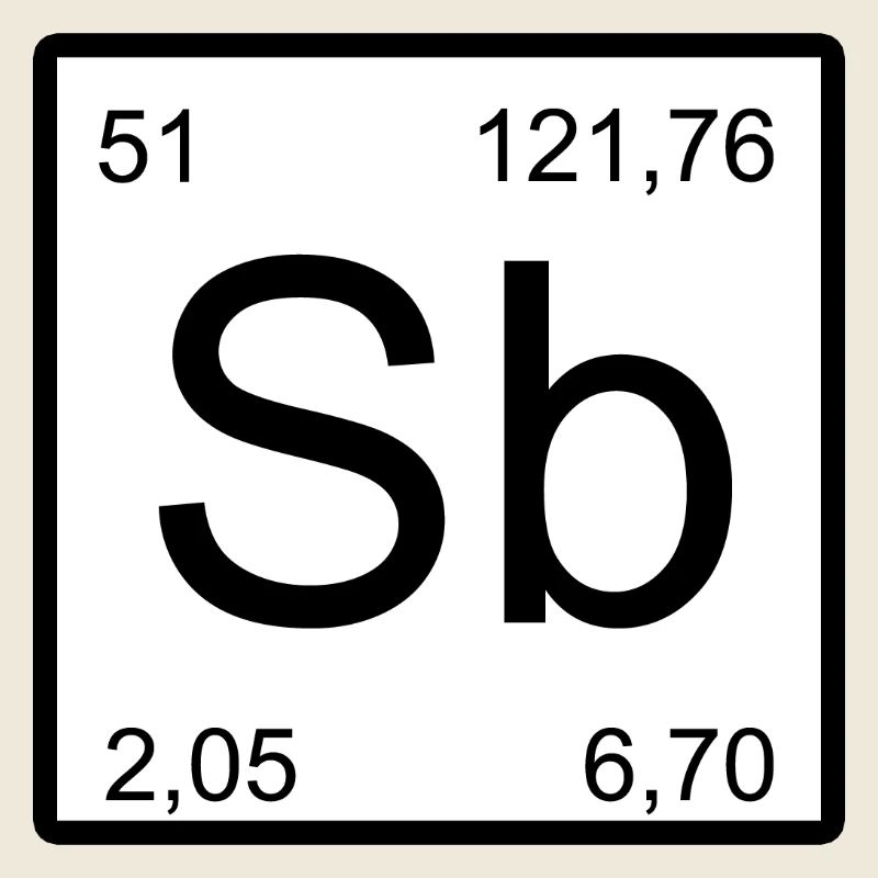 Sb Symbol Minimalchemie Kunst