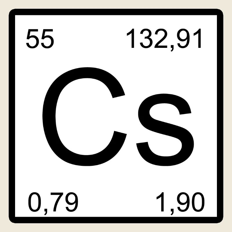 Carré d’élément au césium
