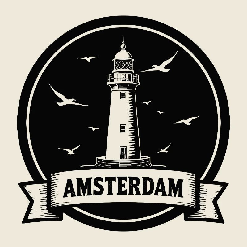 Leuchtturm Amsterdam Maritimes 
