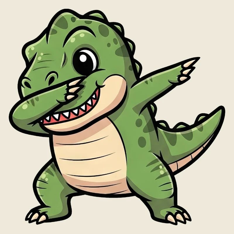 Dabender T-Rex Dino Préhistorique Dessin animé Fun