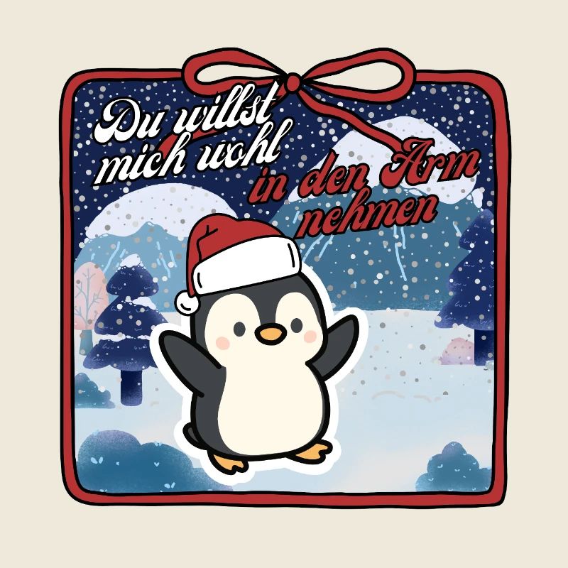 Pingouin Noël Tu me veux bien