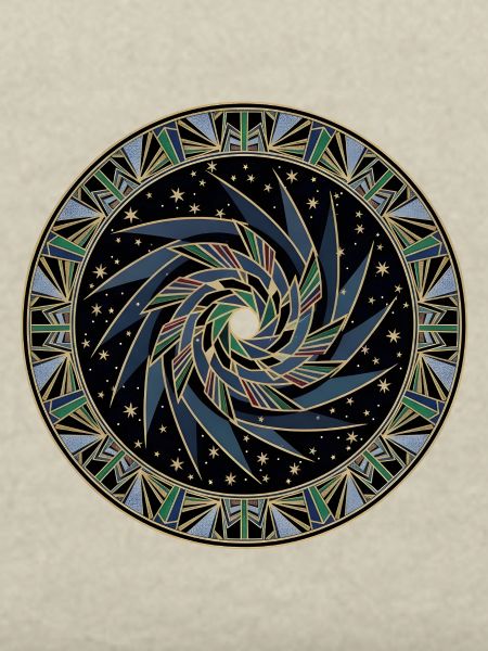Sternenwirbel Mandala