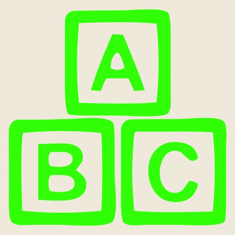 Bloc Néon ABC Art - Imprimé Coloré