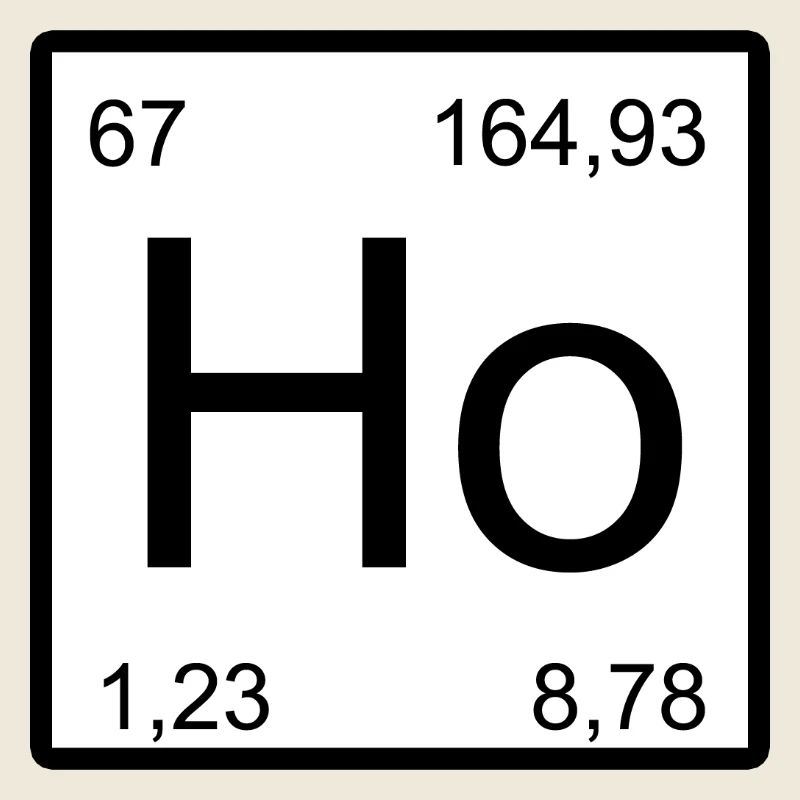 Symbole de la période Holmium Ho