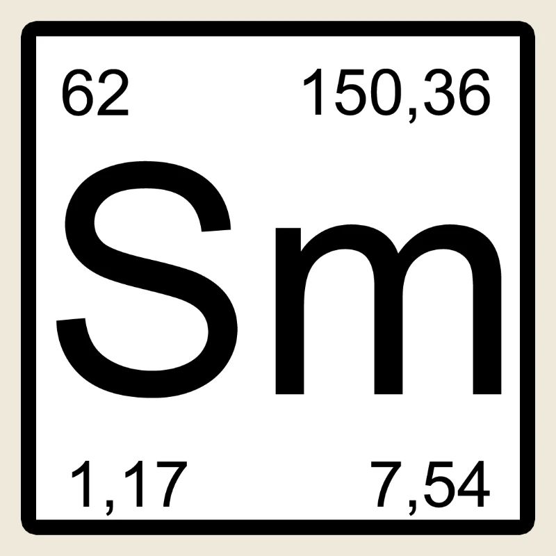 Samarium Periodische Blockgrafik