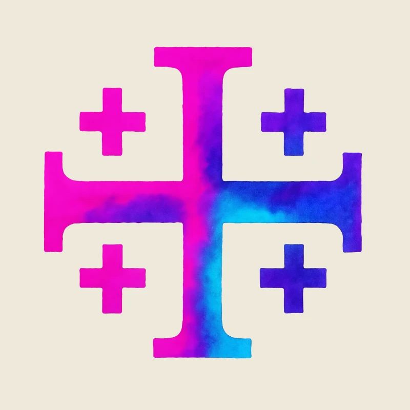 Kairos Cross (Jerusalem Cross) – Galaxy