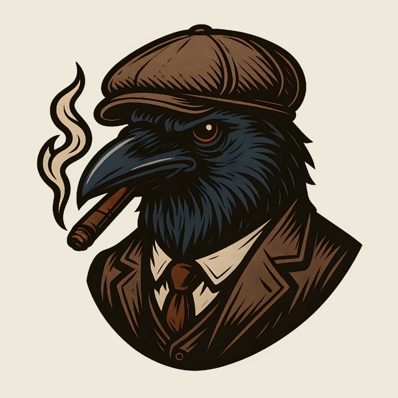 Crow Gangster avec Cigare
