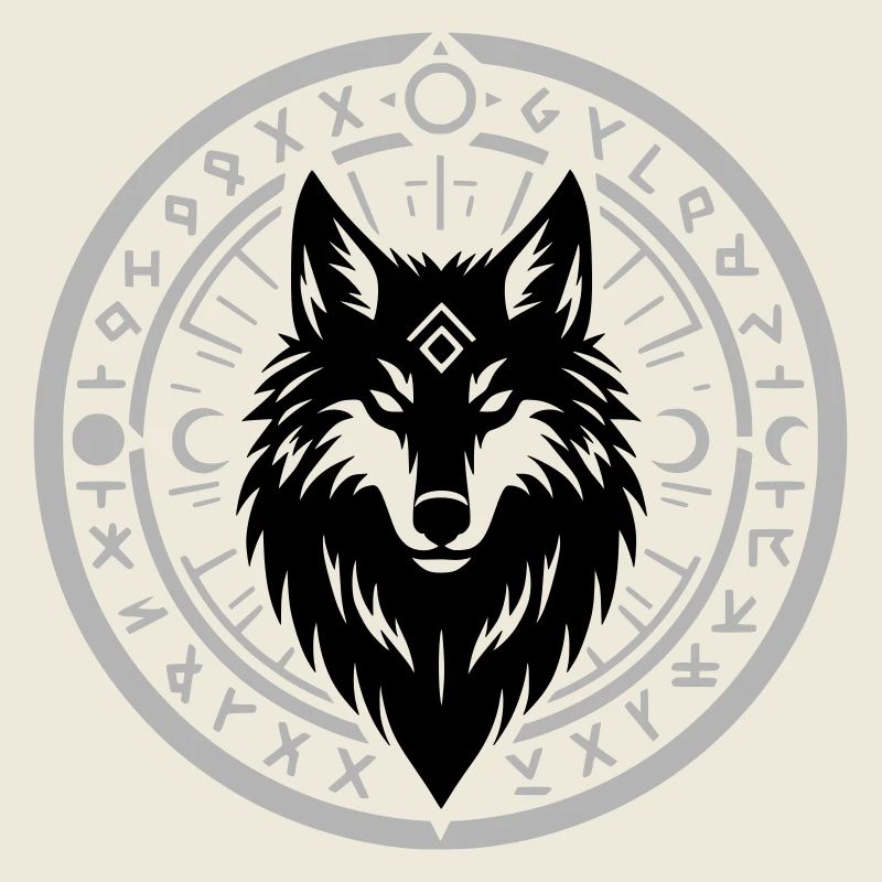 Rune Star Circle Emblem