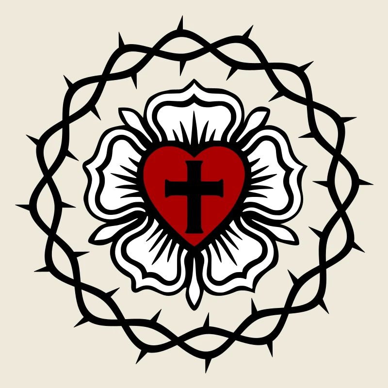 Lutherische Rose und Dornenkrone