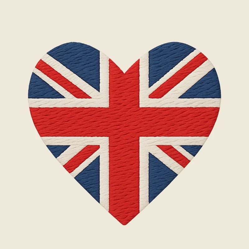 Herz-Flagge Union Jack UK