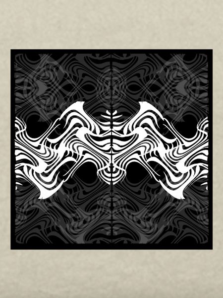 Spiegelnde Spiralmuster