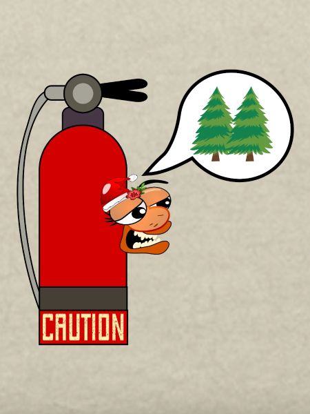 CAUTION CHRISTMAS TREE FIRE