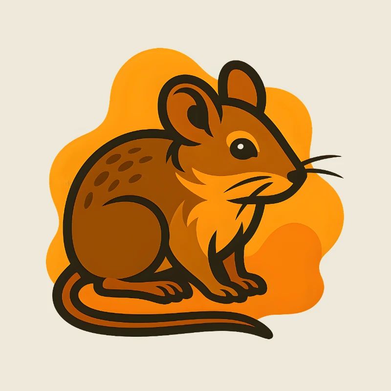 Maus im Sonnenhintergrund