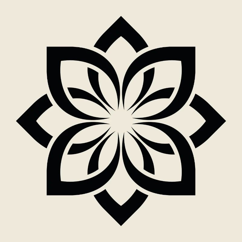 Mandala Chogan des Fleurs Géométriques