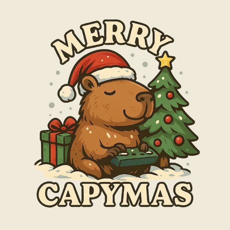 Joyeux Capymas – Noël 🎄 mignon du capybara