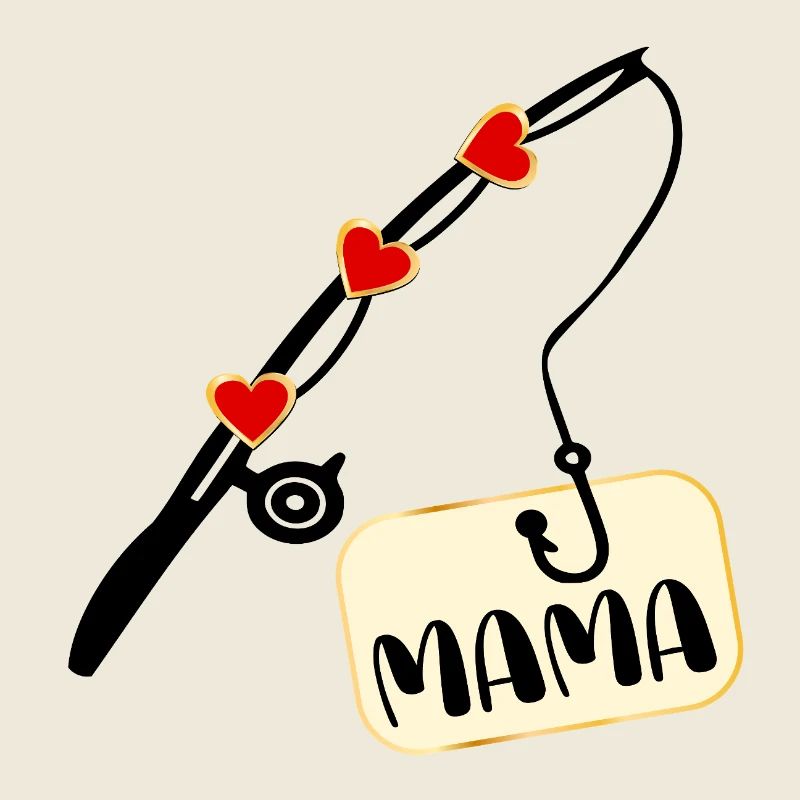 Canne à pêche Pêche Maman Maman
