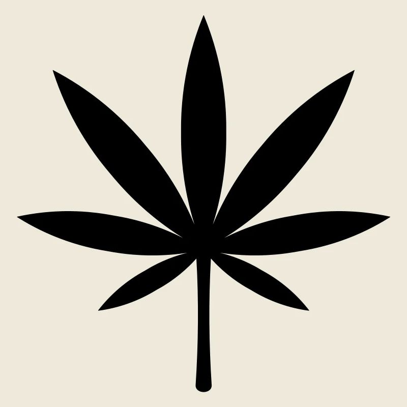 Cannabis / Marihuana / Hanfblatt (Black)
