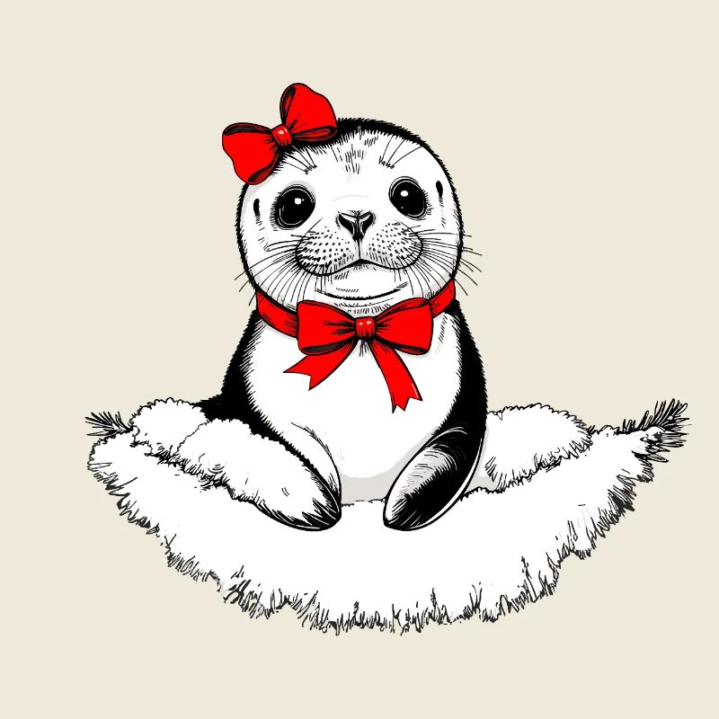 Bow-tiful Seal – Christmas Edition