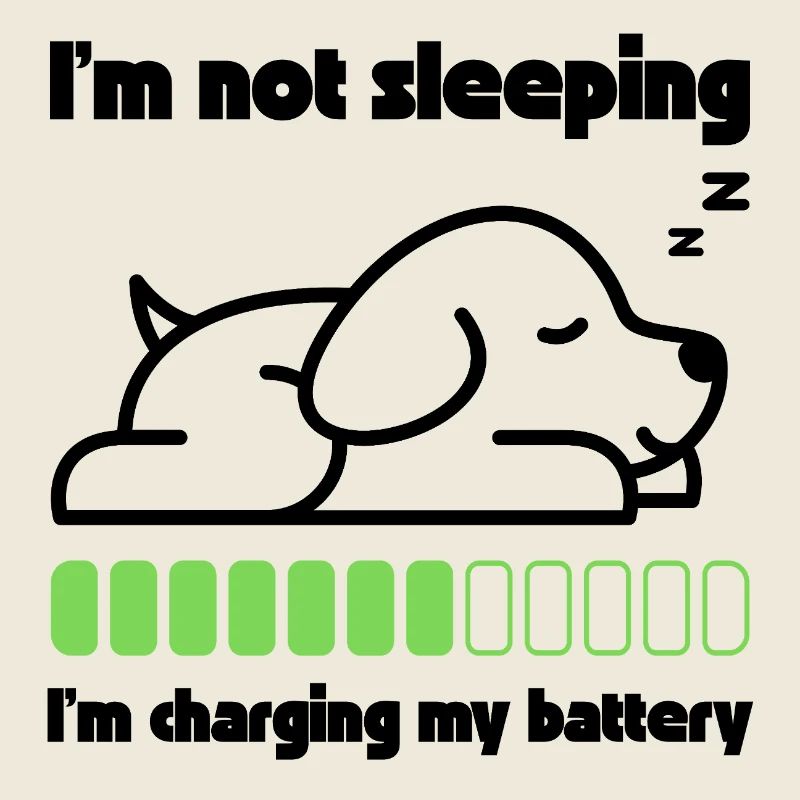 Le chien endormi recharge sa batterie