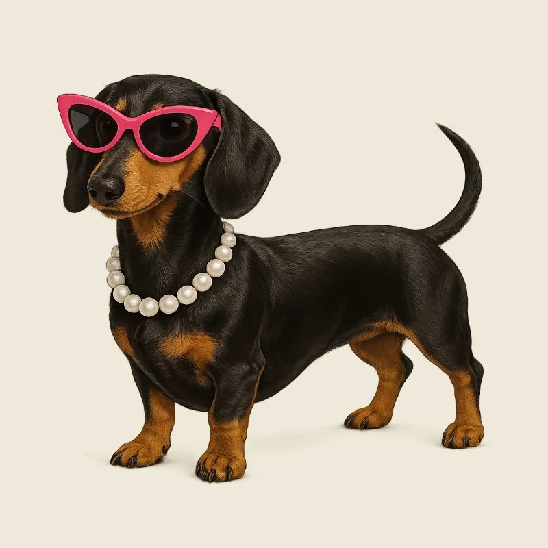 Dachshund Diva Pink Sunglasses