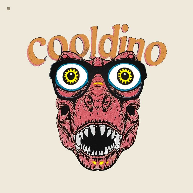 Cooler Dino mit Brille