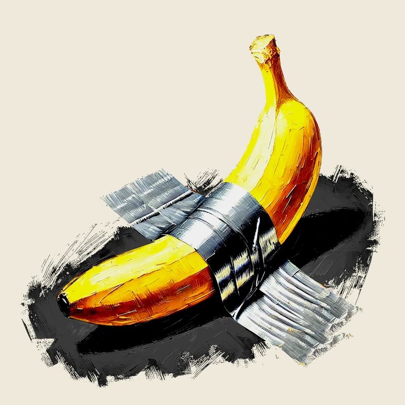 Drôle Art Moderne Banane Design Tee