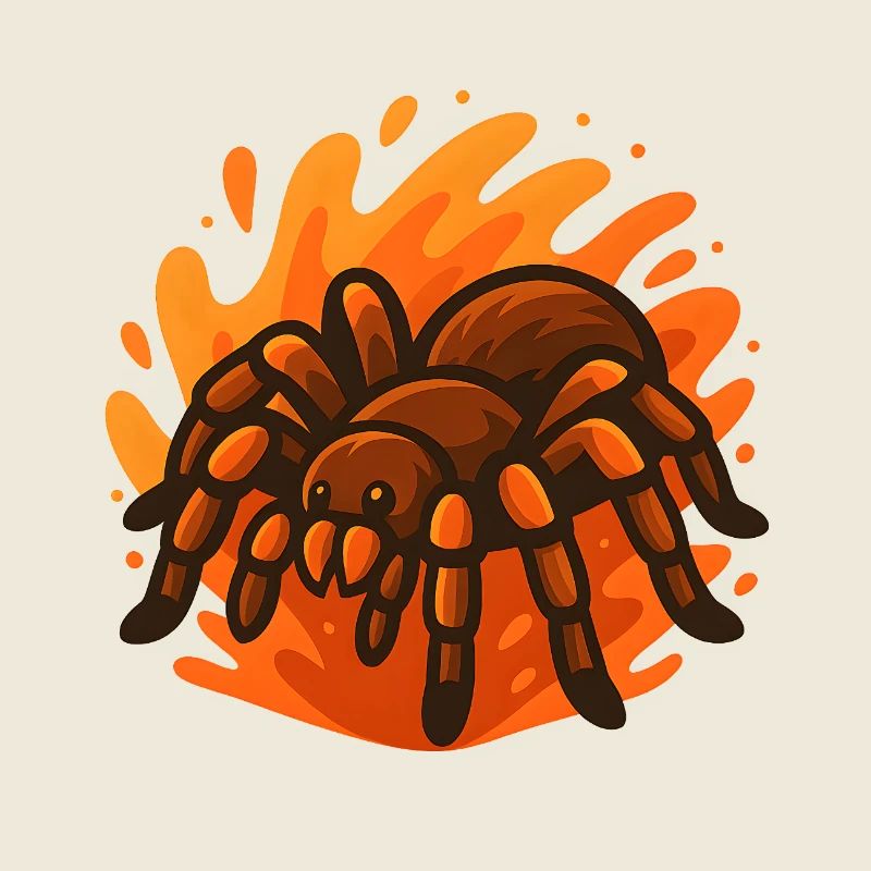 Araignée Goliath ardente
