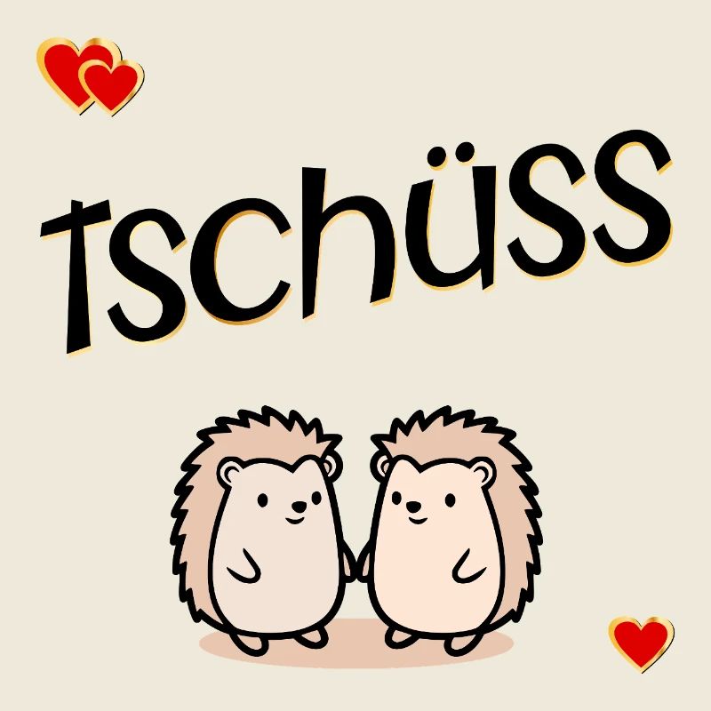 Abschied Kollegen Tschüss Igel