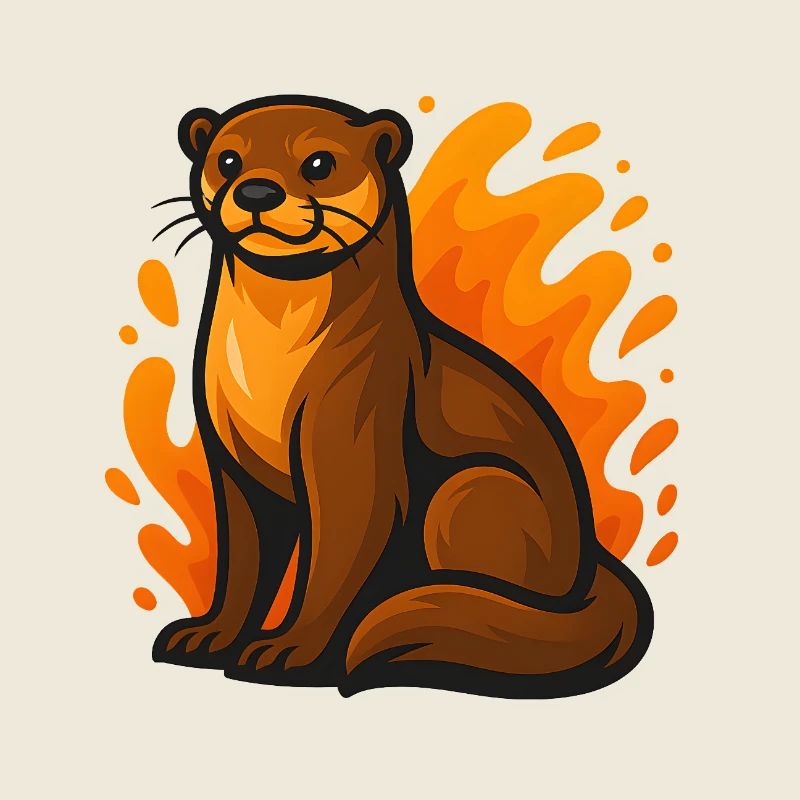 Flammender Otter