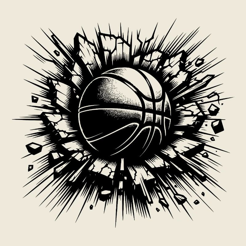Un lancer de basket détruit un mur