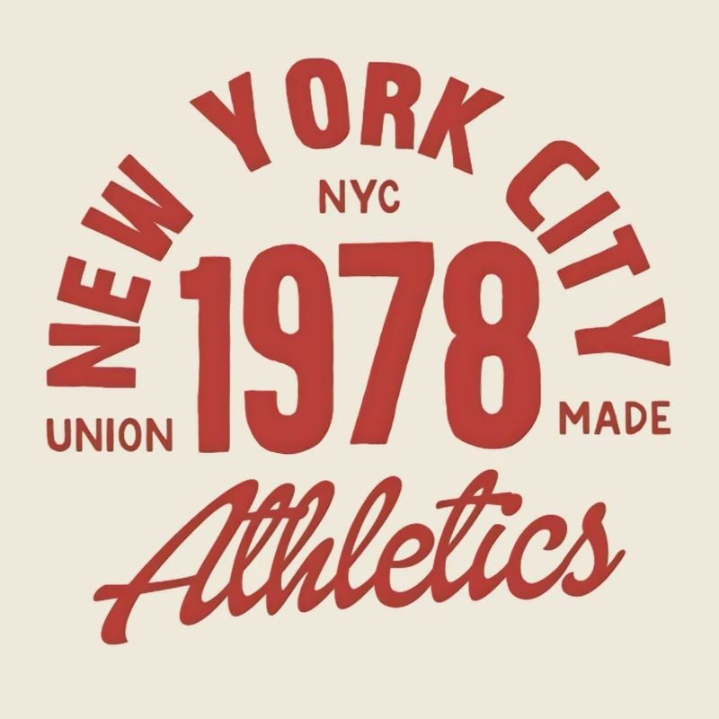 Athlétisme New York 1978 Vintage