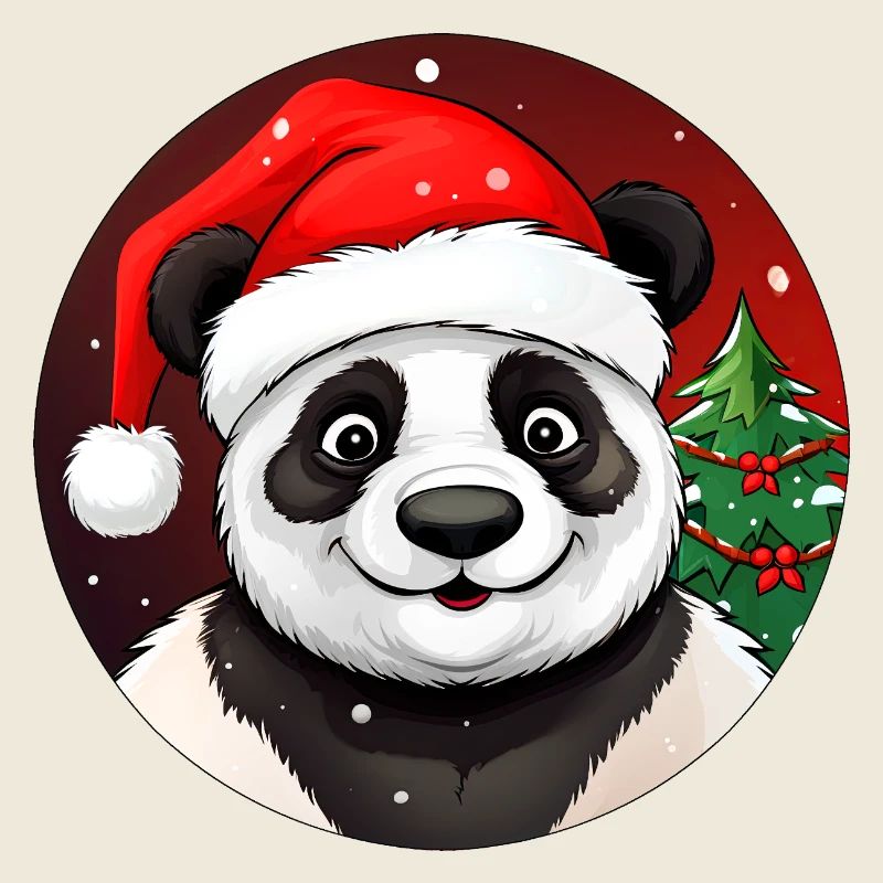 Panda de Noël