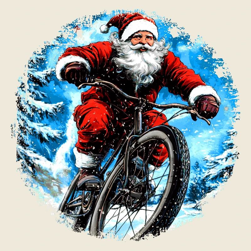 Mountainbiker Weihnachten