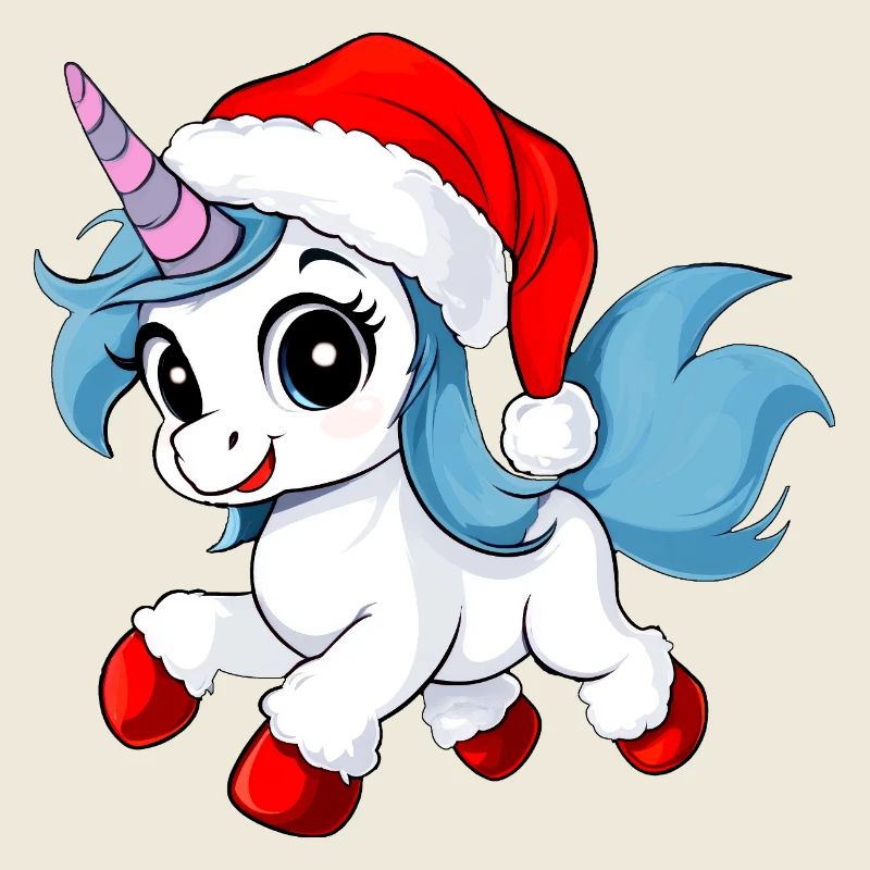 Einhörner Weihnachten