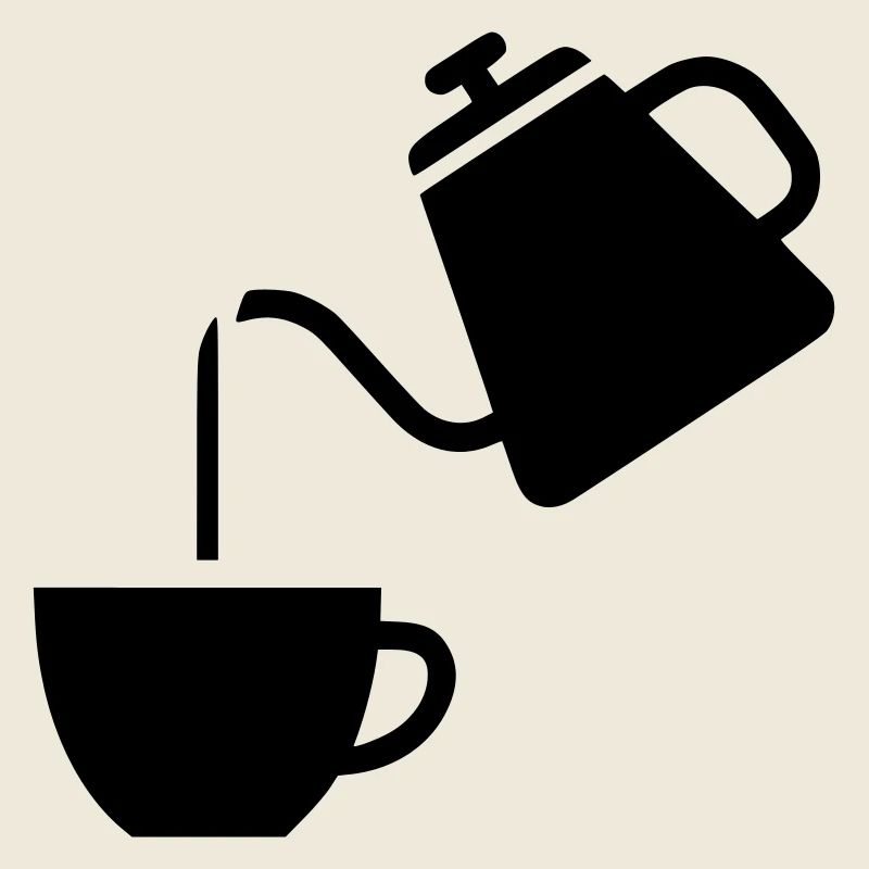 Pour Over Kaffee Kanne Minimalistisch