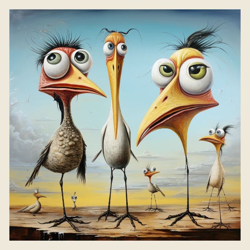 Coastal Gossip: Bizarre Bird Troop