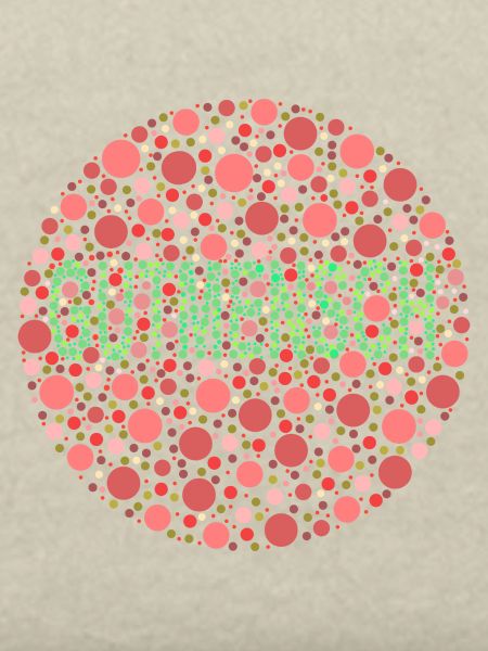 Farbtest Schrift