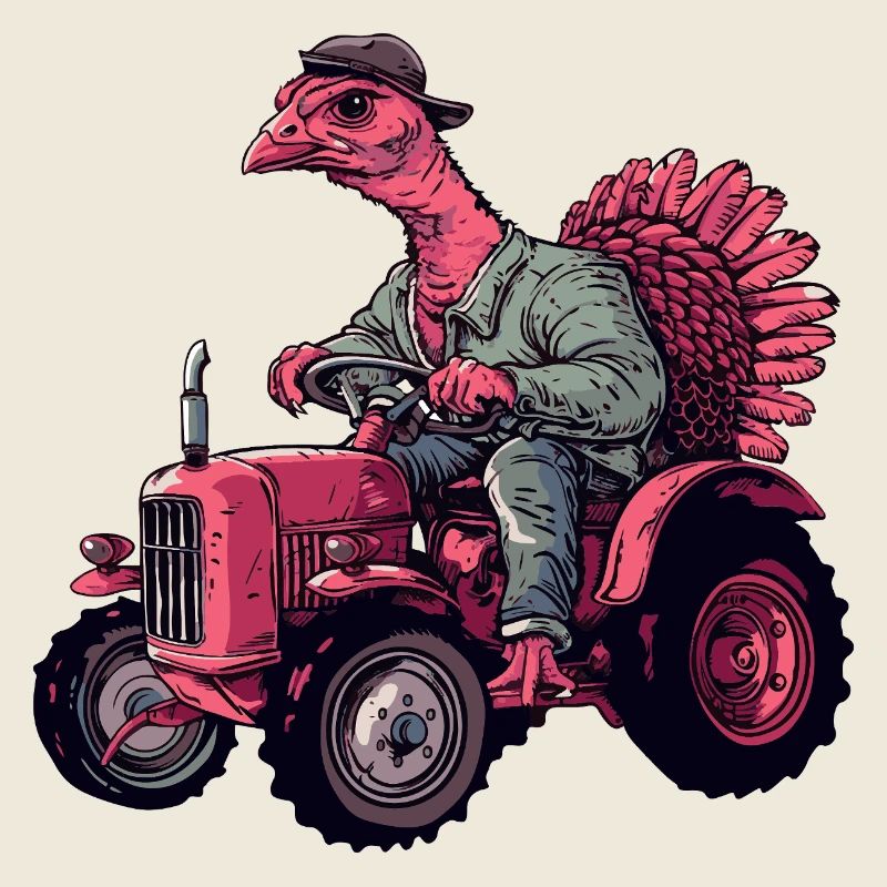 Truthahn Traktor Farmer