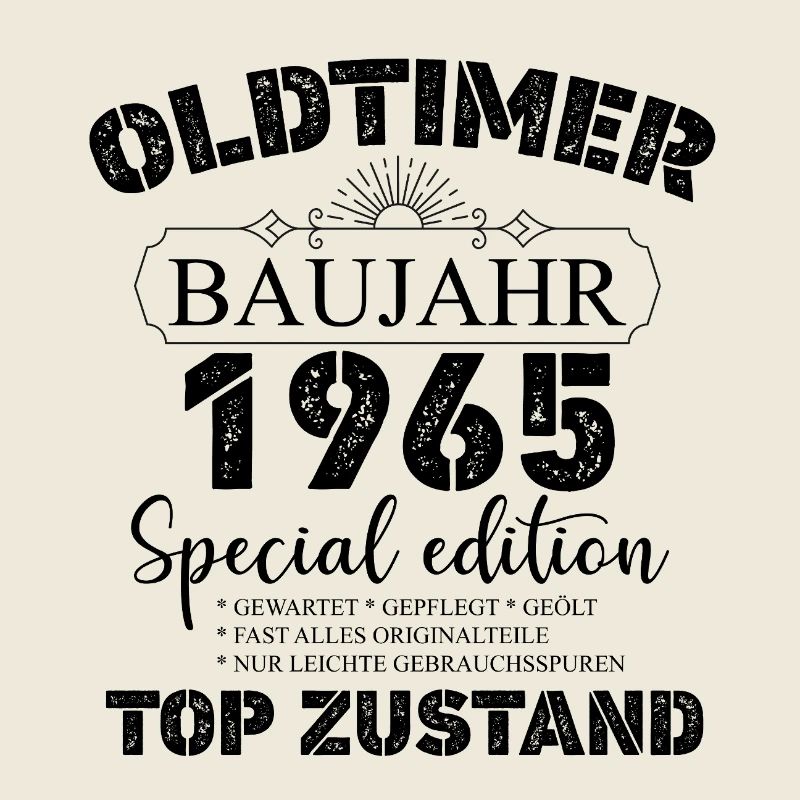 Oldtimer Baujahr 1965 Geburtstag Spruch Geschenk