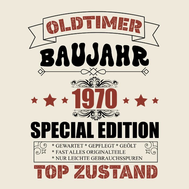Oldtimer Baujahr 1970 Geburtstag Original Teile