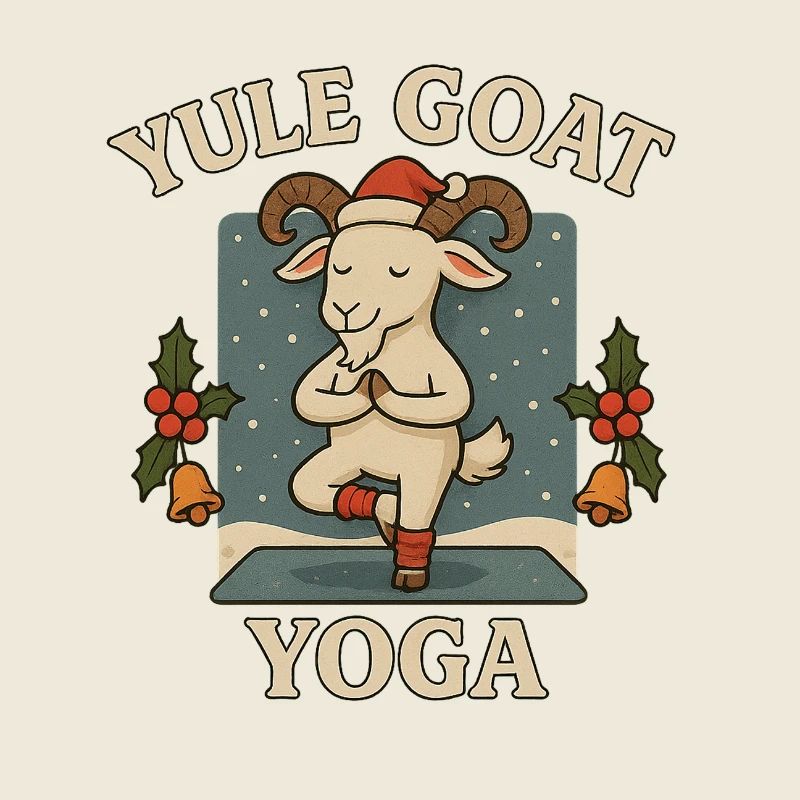 Charme de Noël de Yoga de la Chèvre de Noël