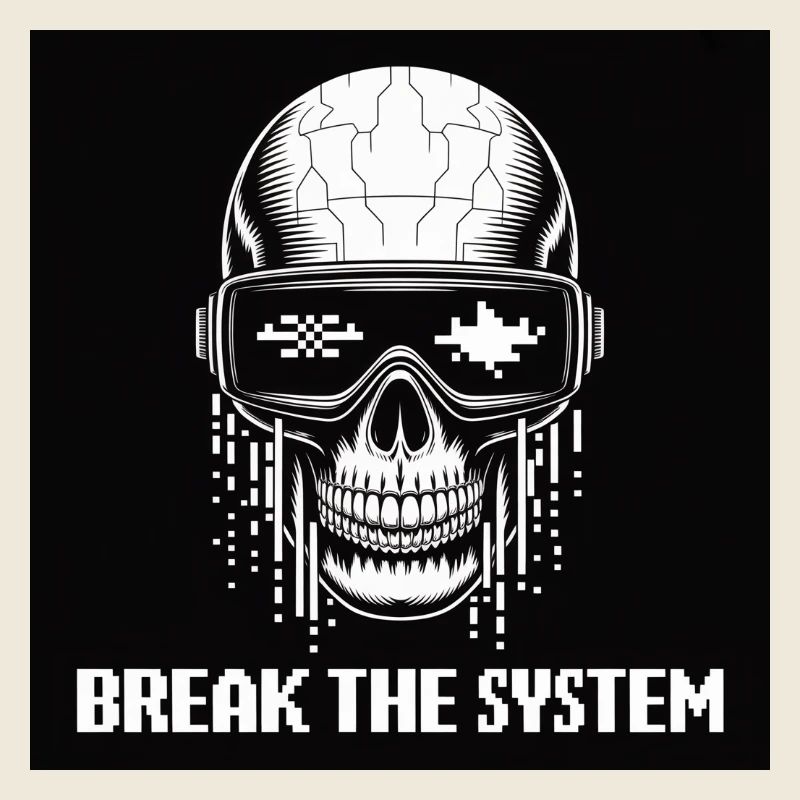 Crâne cyberpunk Break the System