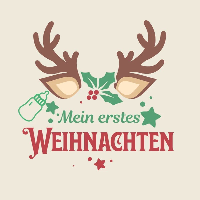 Mon premier Noël – Bébé Weihn rennes doux