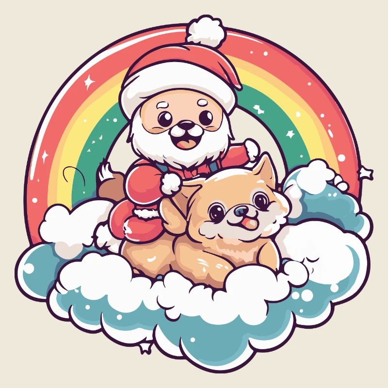 Chihuahua Hund Weihnachtsmann Weihnachten