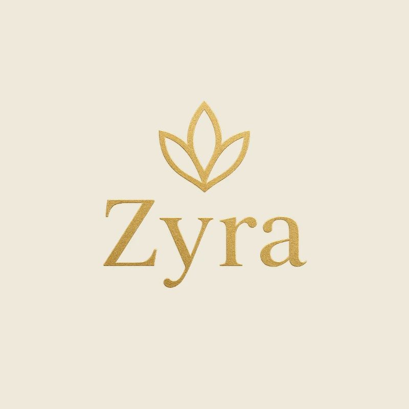 Zyra Gold Leaf Logo