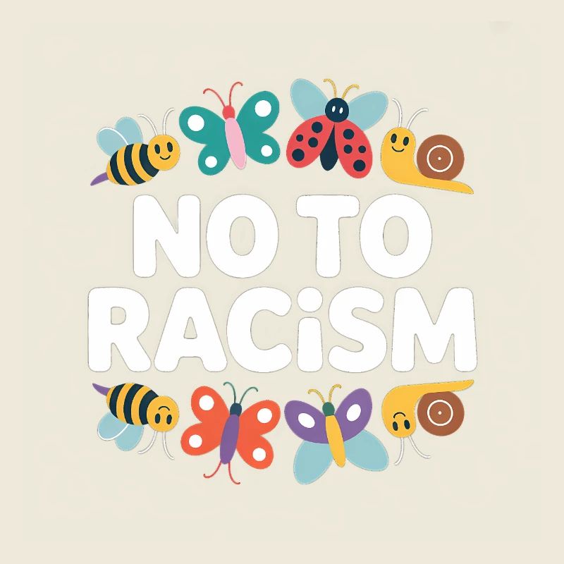 No to Racism - Cool Pride Logo