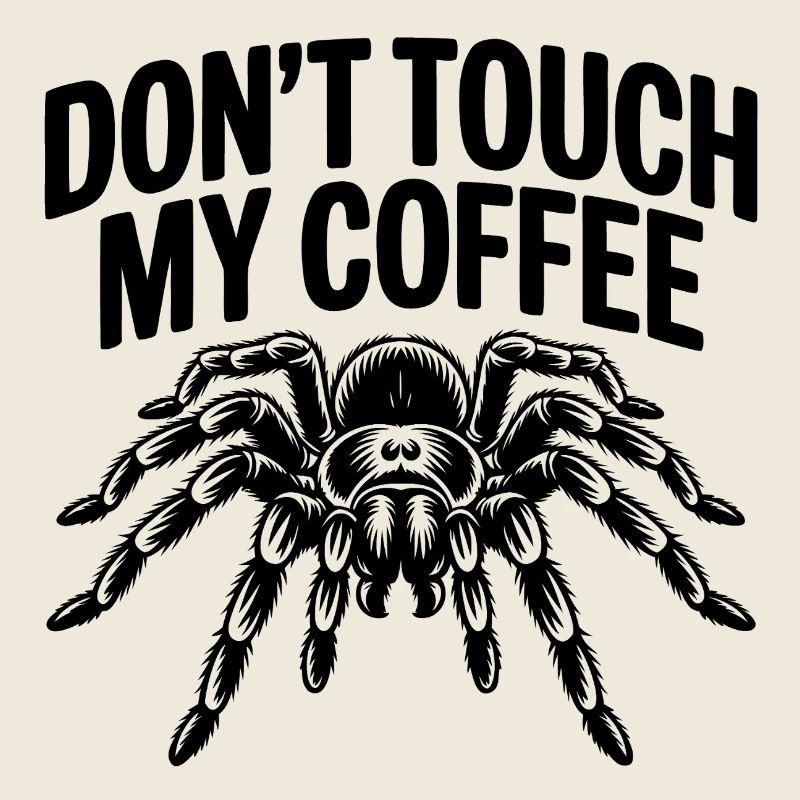 « Ne touchez pas à mon café » Rétro Statement Design