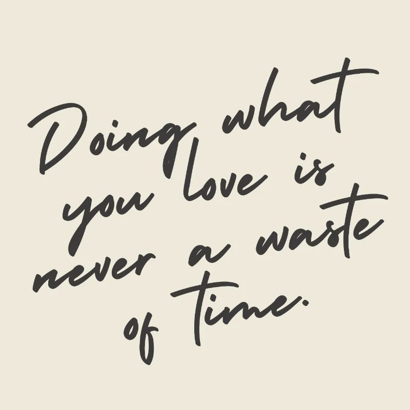 Tu was du liebst – Handlettering Zitat