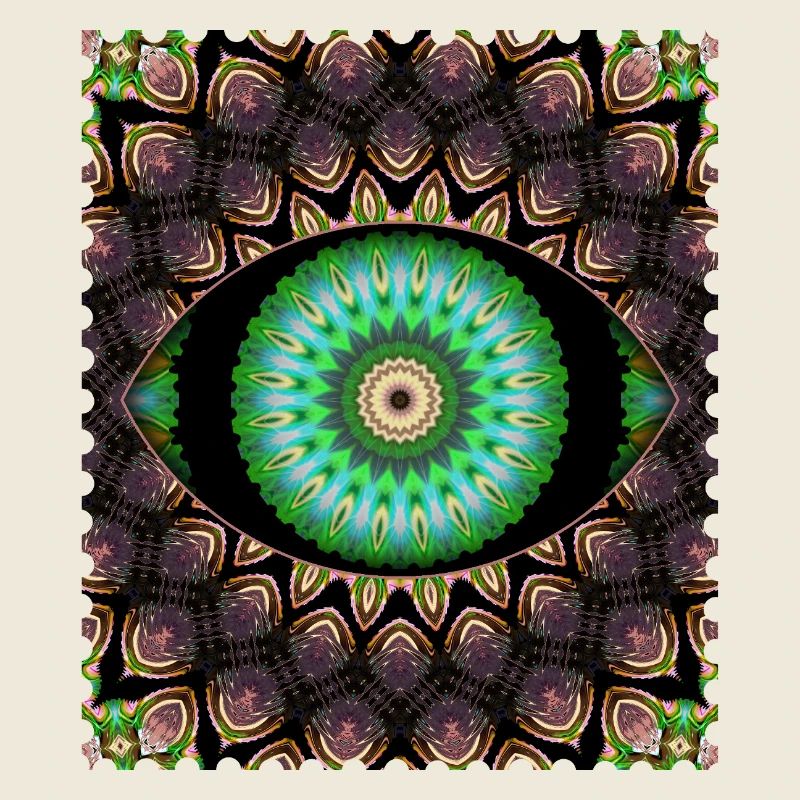 Motif oculaire kaléidoscopique